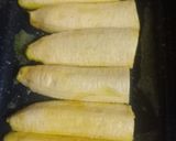 Foto langkah ke 2 dari resep Pisang Bakar Cokelat Mozzarella.