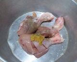 A picture of step 1 of Fried chicken legs.