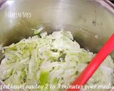 A picture of step 1 of Doodh ka halwa bottle hours halwa no milkmaid milk powder.