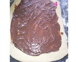 A picture of step 2 of Twisted Nutella bread.