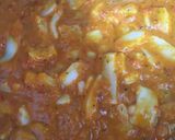 Foto del paso 4 de la receta Pota en salsa con fideos de arroz