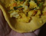 A picture of step 6 of Moong tomato mini kachori.