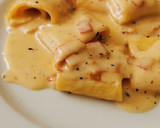 Foto del paso 5 de la receta: Paccheri con Panceta a la crema de Camembert