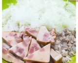 รูปขั้นตอนการทำที่ 2 ของ 🍝ยำสเต็ก​แฮมหมูรมควัน🐷