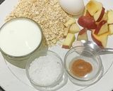 A picture of step 1 of Apple Cinnamon Pancakes.