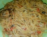A picture of step 6 of Jollof Spaghetti and Beans.