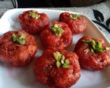 A picture of step 7 of Beetroot Balushahi.