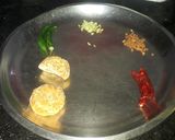 A picture of step 2 of Hara petha.