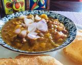 A picture of step 1 of Puri chana.