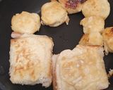 A picture of step 3 of Jammy bread fritters and pineapple 🍍 and banana 🍌 fritters.