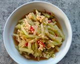 Foto langkah ke 5 dari resep Labu Siam Cah Telur Saus Tiram.