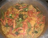 A picture of step 10 of Arabic Bukhari Rice.