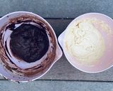 A picture of step 5 of Chocolate & Vanilla “Spanish plum-cake”!!.