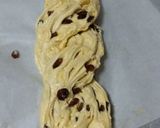 Foto del paso 9 de la receta Trenza de hojaldre, crema pastelera y pasas