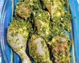 Foto del paso 5 de la receta: Pollo en salsa verde al horno con patatas y especias