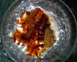 A picture of step 3 of Smoky Paneer tikka.