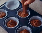 A picture of step 9 of Chocolate Muffins, Squash Cream Topping.