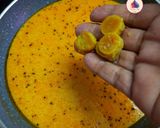 A picture of step 8 of Rajasthani Gatte ki sabzi (no onion no garlic).
