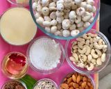 A picture of step 1 of Paan makhana laddu (modak).