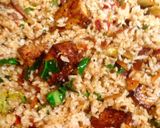 A picture of step 5 of Fried vegetable brown basmati rice with marinated tofu.