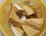 Hình bước làm 1 của món Đậu hủ dồn thịt sốt cà chua