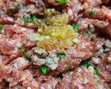 Foto del paso 1 de la receta: Albóndigas hervidas con puré saborizado