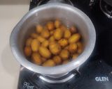 A picture of step 1 of Cajun Potatoes (baby potato cornflour).