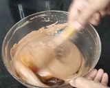 A picture of step 4 of New Year chocolate Cake 2023.