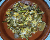 Foto del paso 6 de la receta: Revuelto de espárragos con champiñones, jamón y guisantes