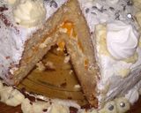 Foto del paso 5 de la receta: Torta de crema y duraznos para Luna !!!🍊🍊