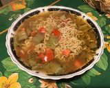 Une image de l'étape 8 de Soupe asiatique épicée aux blettes, tomate et bouillon de chevreau.