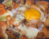 Foto del paso 2 de la receta: Calabaza especiada y crujiente con queso y huevo👩‍🍳