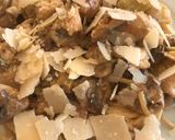 Foto del paso 9 de la receta: Spaghetti con ajos tiernos, champiñón y pollo