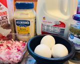 A picture of step 2 of Quick Ham Salad.
