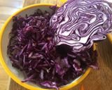 A picture of step 2 of Miso mushroom vegan poke bowl #eattherainbow.