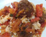 Foto del paso 7 de la receta: Albóndigas en salsa con arroz