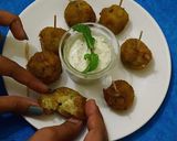 A picture of step 9 of Aloo paneer cheese balls.