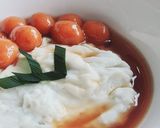 A picture of step 4 of Bubur Sum Sum (Indonesian Sweet Coconut Rice Porridge).