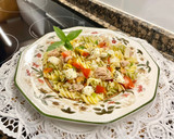 Foto del paso 8 de la receta: Ensalada de pasta con quesitos y orégano, “sin gluten “