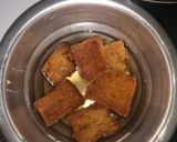 A picture of step 2 of Bread Mithai.