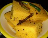 A picture of step 4 of Dhokla.