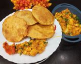 A picture of step 6 of Bedmi Puri.