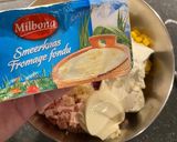 Fokhagymás - tejfölös töltött melegszendvics recept fázis 3 fotója