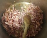 Une image de l'étape 3 de Risotto Lardons Champignons.