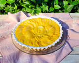 Foto del paso 14 de la receta: 🍐🪻 Peras al almíbar de azafrán + Tarta de peras al azafrán - Dos recetas en una 🪻🍐