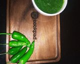 A picture of step 4 of Green Chutney 💚.