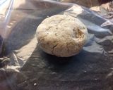 A picture of step 3 of Sopes with Carnitas Bits in the Dough.