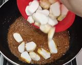 A picture of step 6 of Arvi(taro root)Ka Khatta (curry).