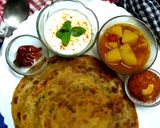 চালের মশলা পরোটা (Chaler mashala paratha recipe in Bengali) রেসিপি ধাপ - 4 ছবি