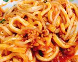 Hình bước làm 2 của món Mì udon sốt thịt bằm 🤣